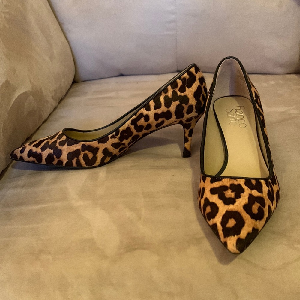 Franco Sarto Leopard Pumps